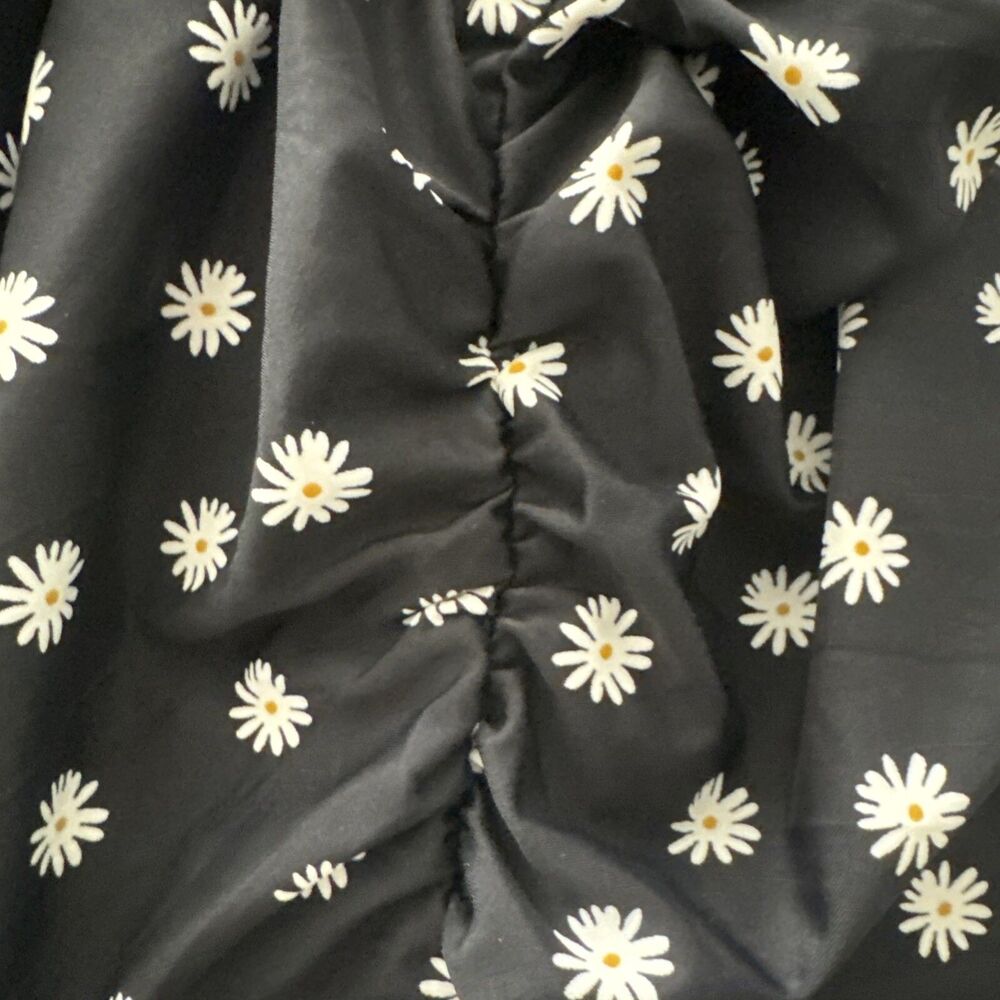 Old Navy Plus Size 3X One Piece Swimsuit Black White Floral Ruched Tummy Control - Picture 10 of 16